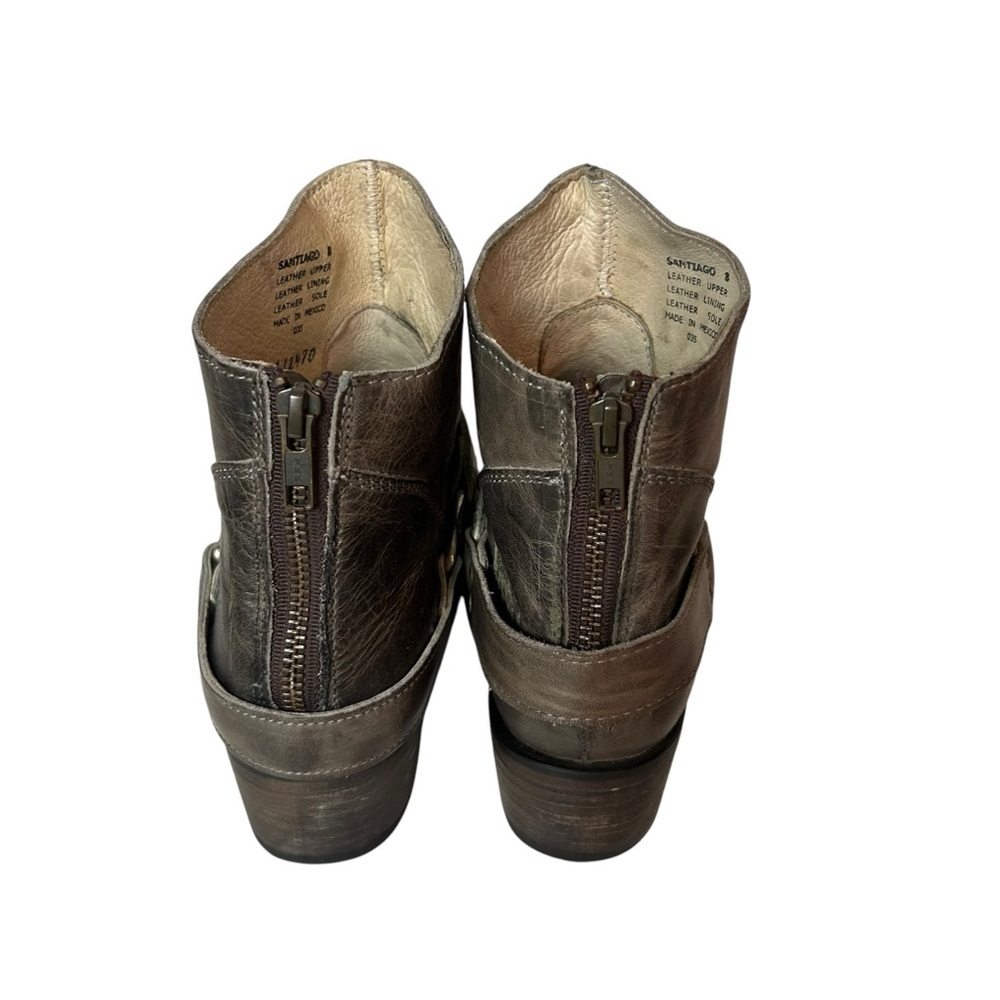 Freebird by Steven Womens Santiago Distressed Leather Harness Boots Size 8 - Picture 7 of 10